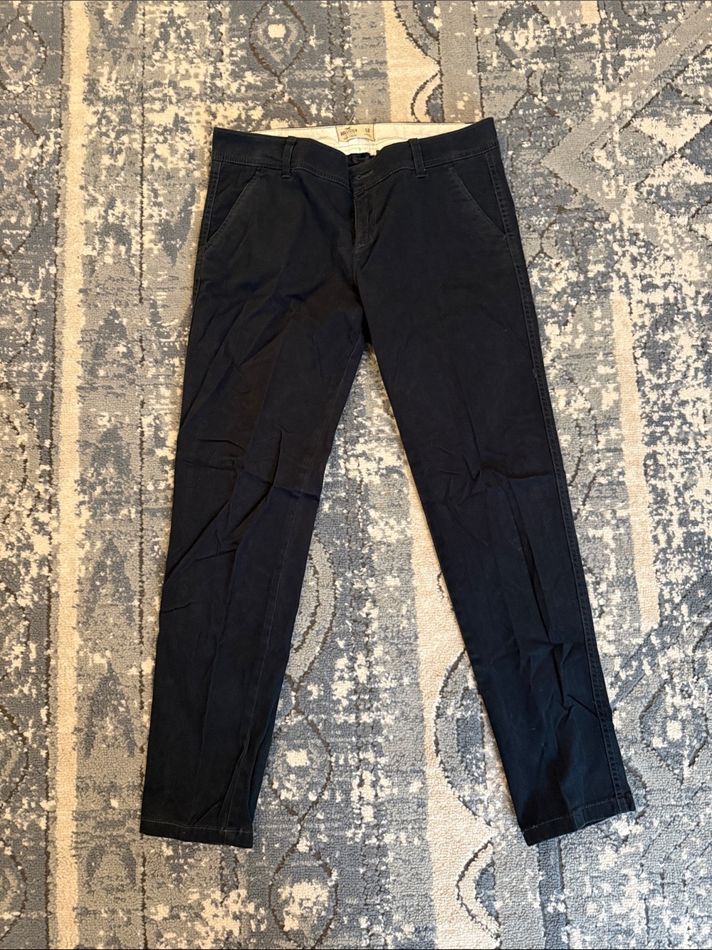 Hollister Navy Slim Chinos